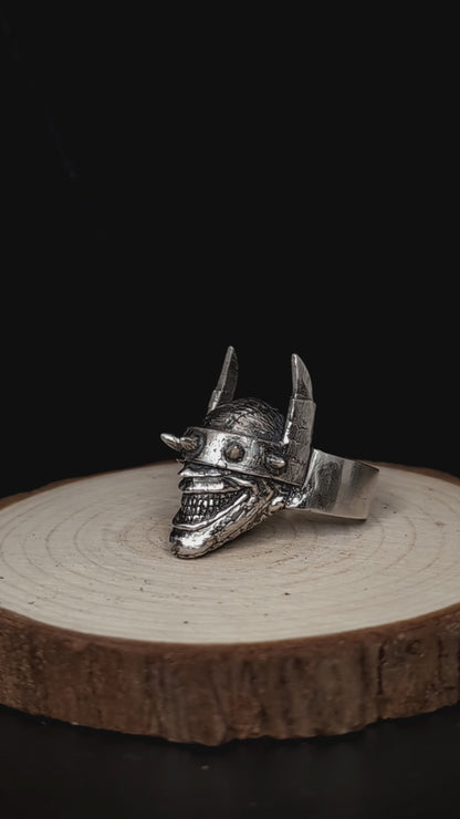 BATMAN WHO LAUGHS Handmade Silver Ring