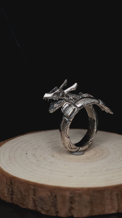 RAYQUAZA Handmade Silver Ring