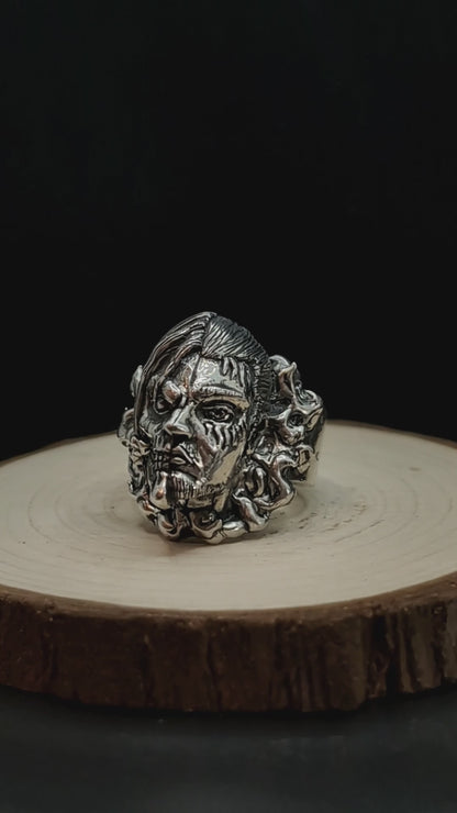 EREN x TITAN Handmade Silver Ring