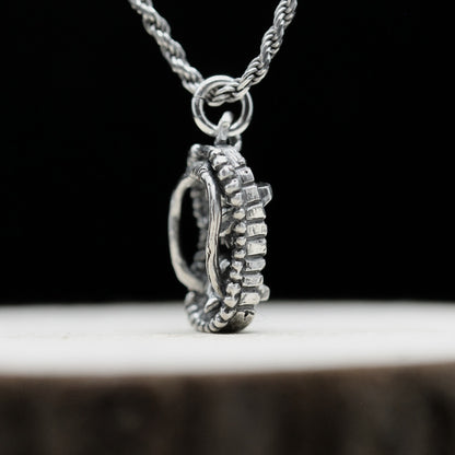 TSUKUMOGAMI GETA - Handmade Pendant in 925 Sterling Silver