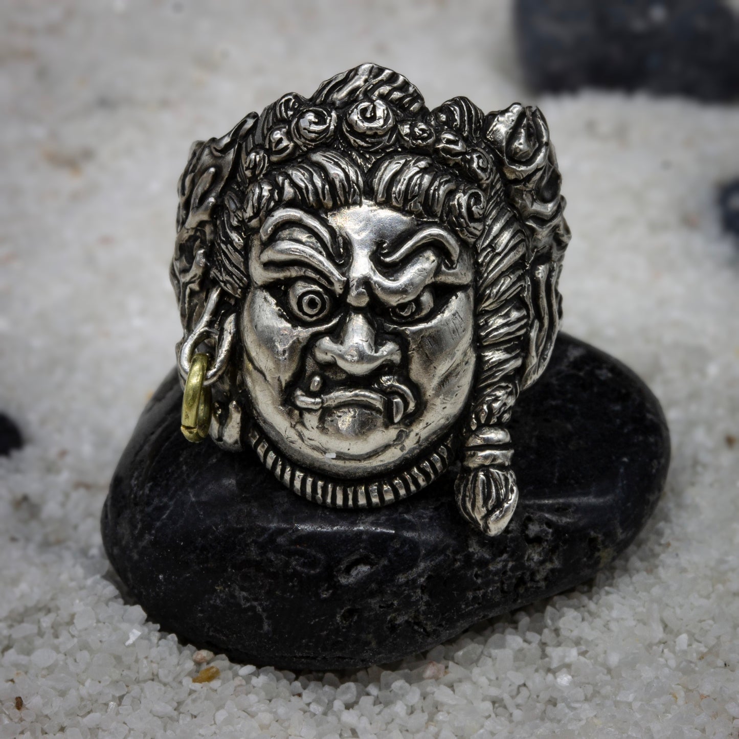 FUDO MYO-O Buddha Handmade Sterling Silver 925 Ring