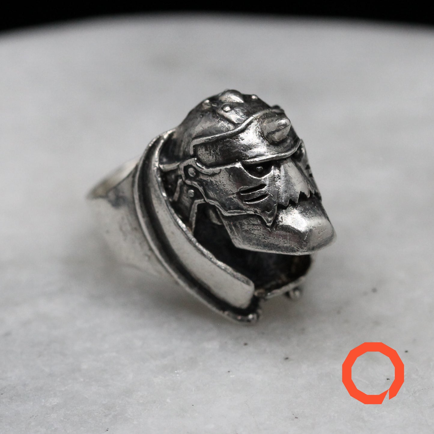 ALPHONSE ELRIC ARMOR Handmade Silver Ring