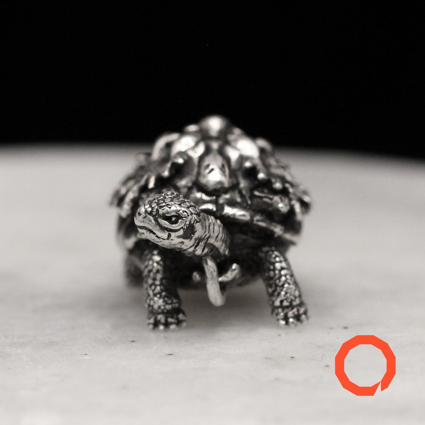 TURTLE-ONI Handmade Silver Pendant