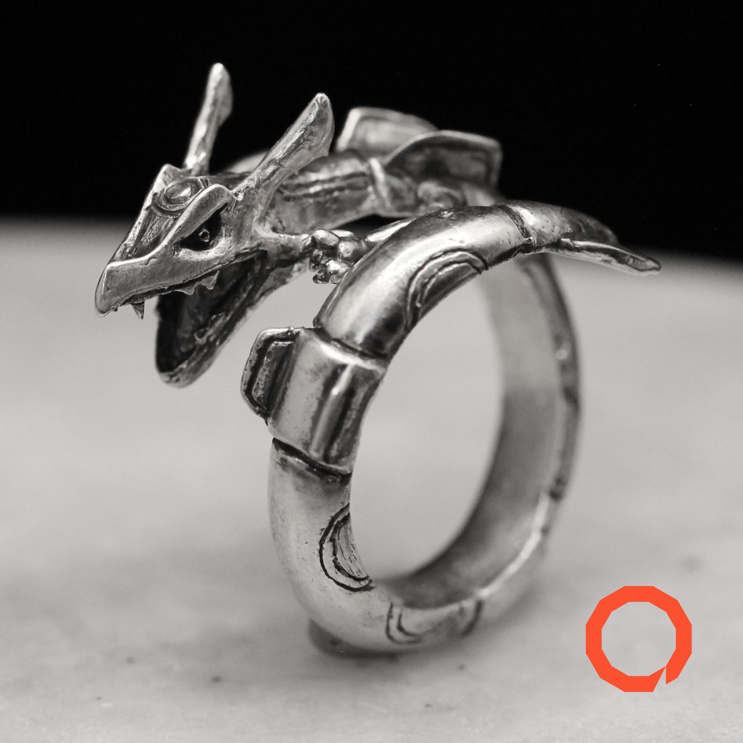 RAYQUAZA Handmade Silver Ring