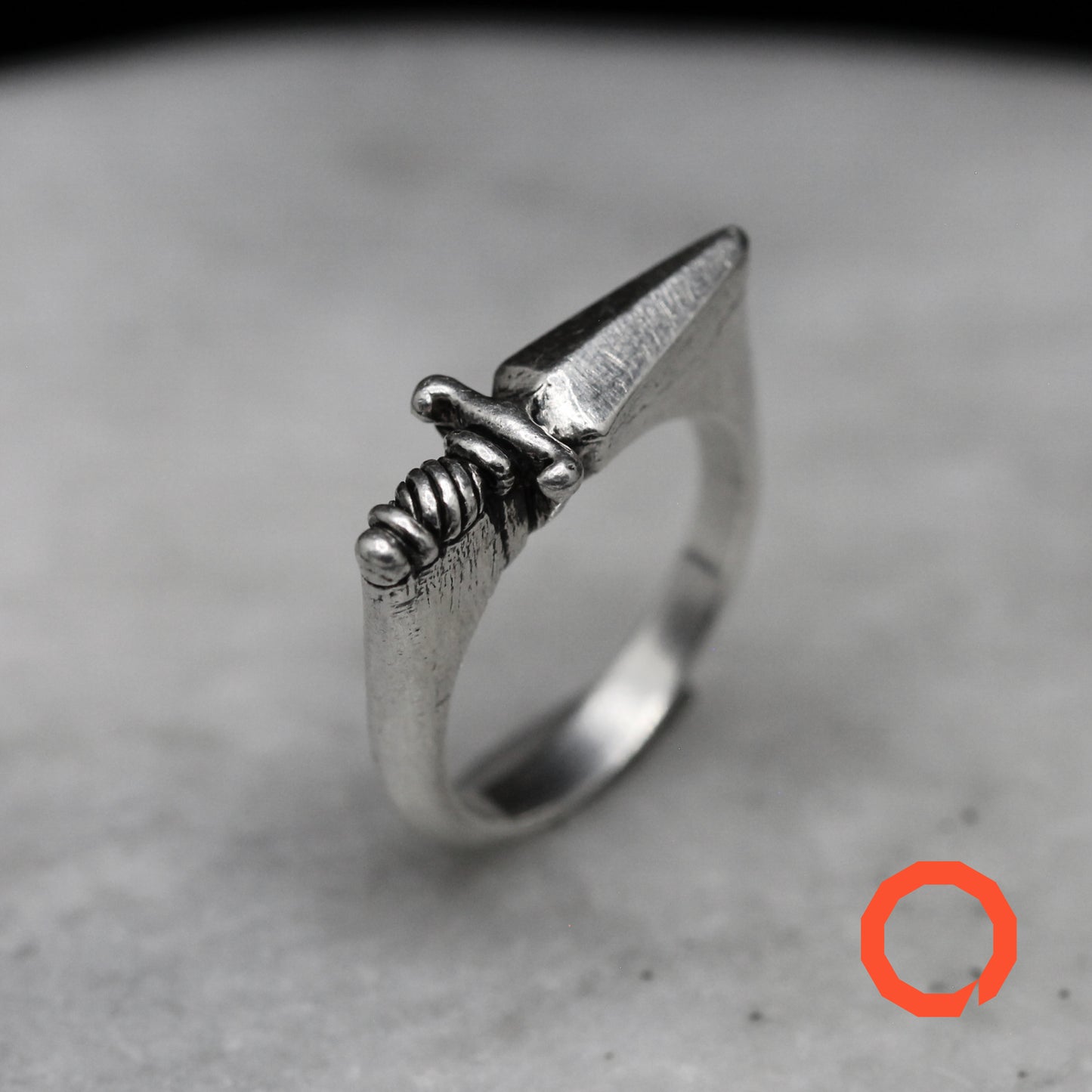 DAGGER KNIFE Handmade Silver Ring