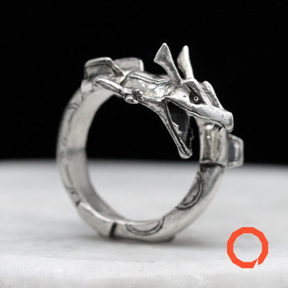 RAYQUAZA Handmade Silver Ring