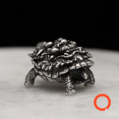 TURTLE-ONI Handmade Silver Pendant