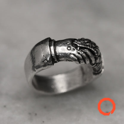 TRUST NO ONE TATTOO Handmade Silver Ring