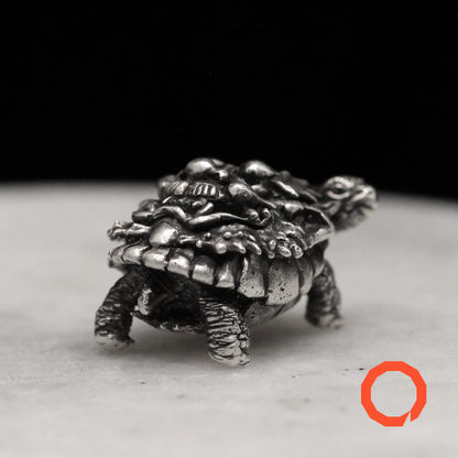 TURTLE-ONI Handmade Silver Pendant