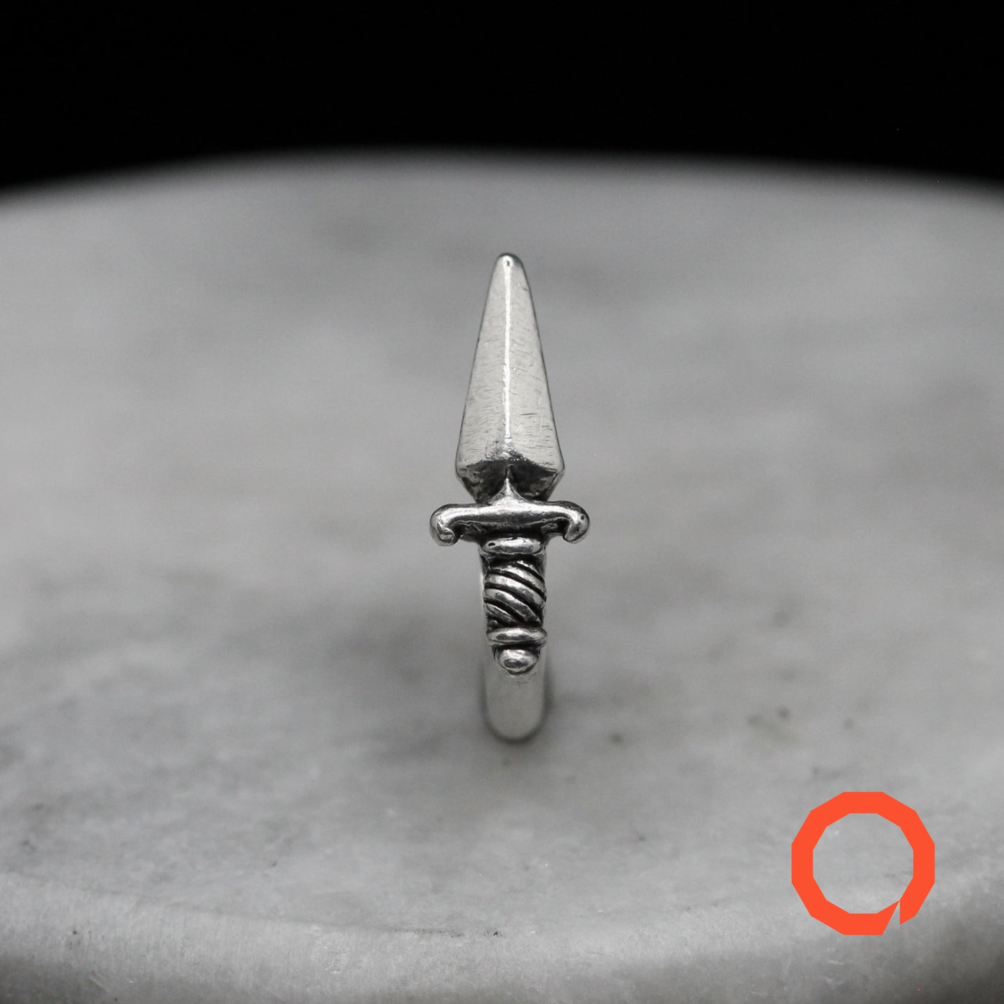 DAGGER KNIFE Handmade Silver Ring