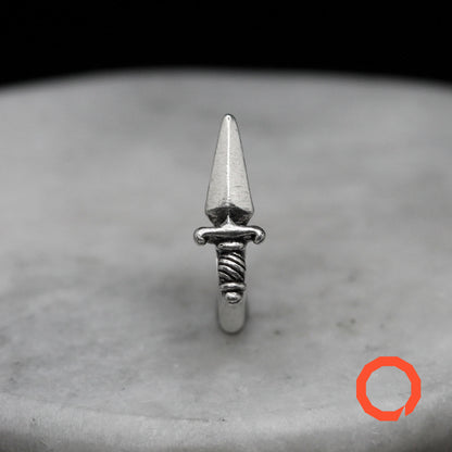 DAGGER KNIFE Handmade Silver Ring