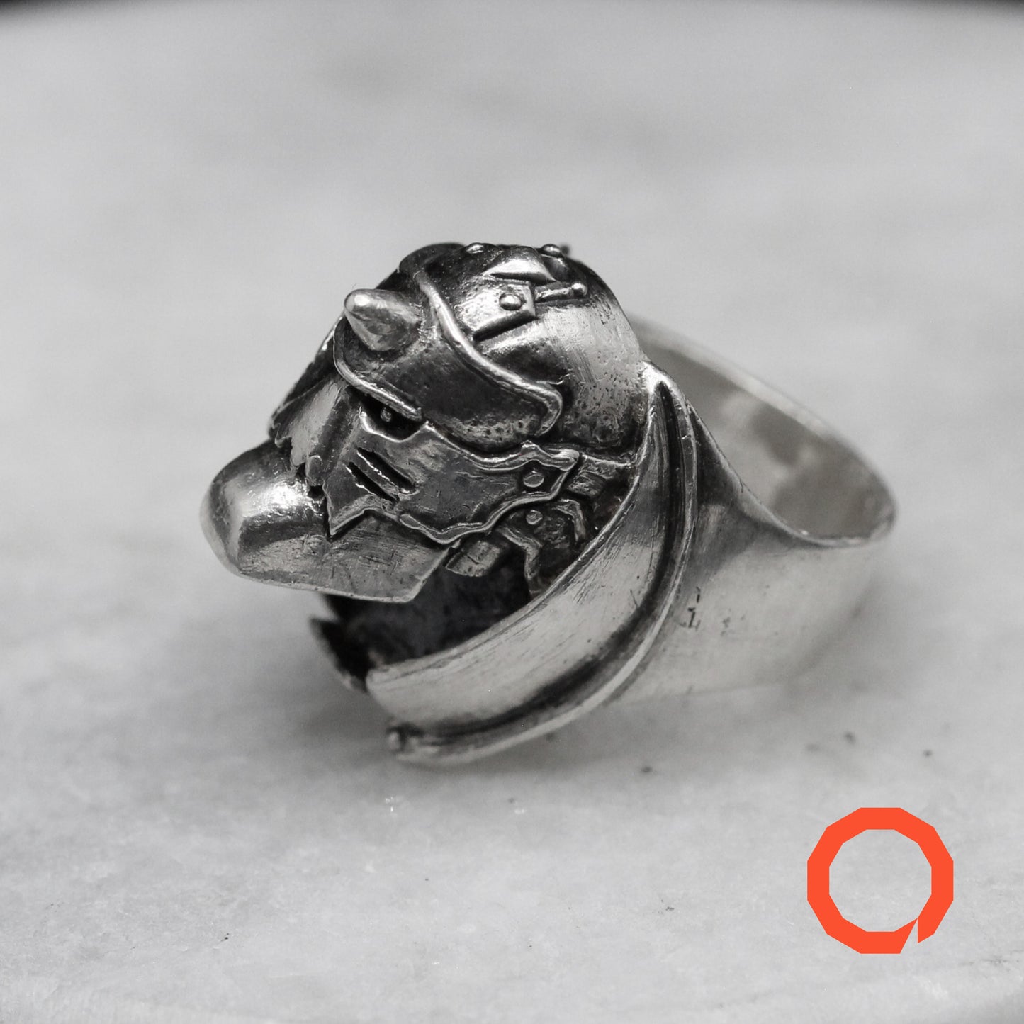 ALPHONSE ELRIC ARMOR Handmade Silver Ring