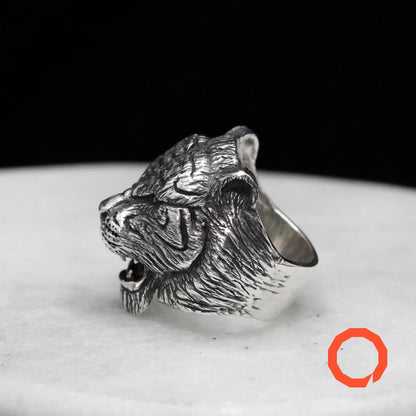 TIGER Handmade Silver Ring