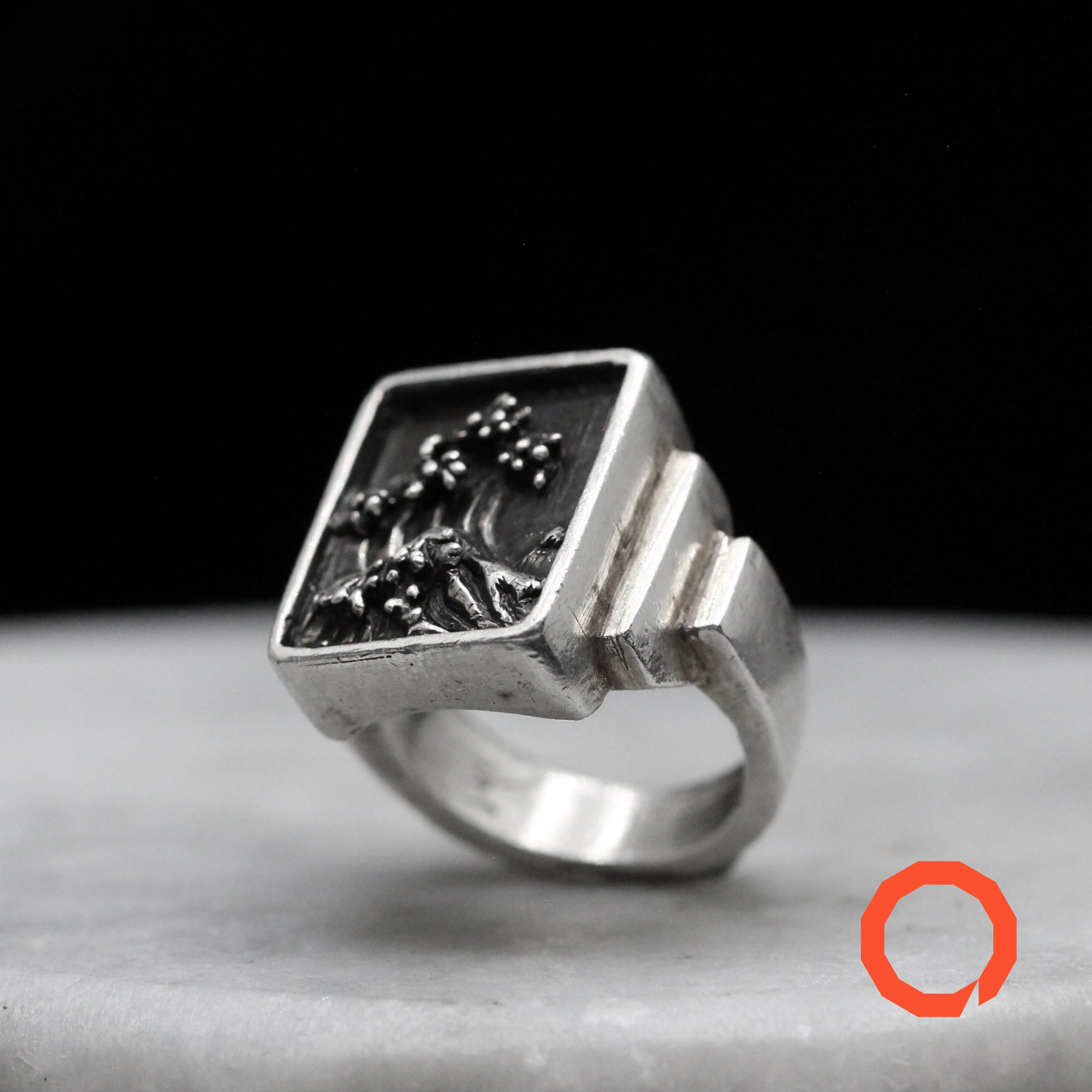 Anello Grande Onda di Kanagawa – Gioiello Giapponese Ispirato a Hokusai in Argento 925